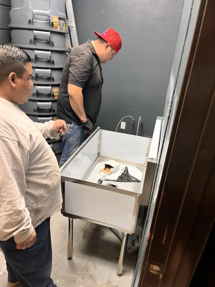 Commercial plumbing and sink installation in Parkville